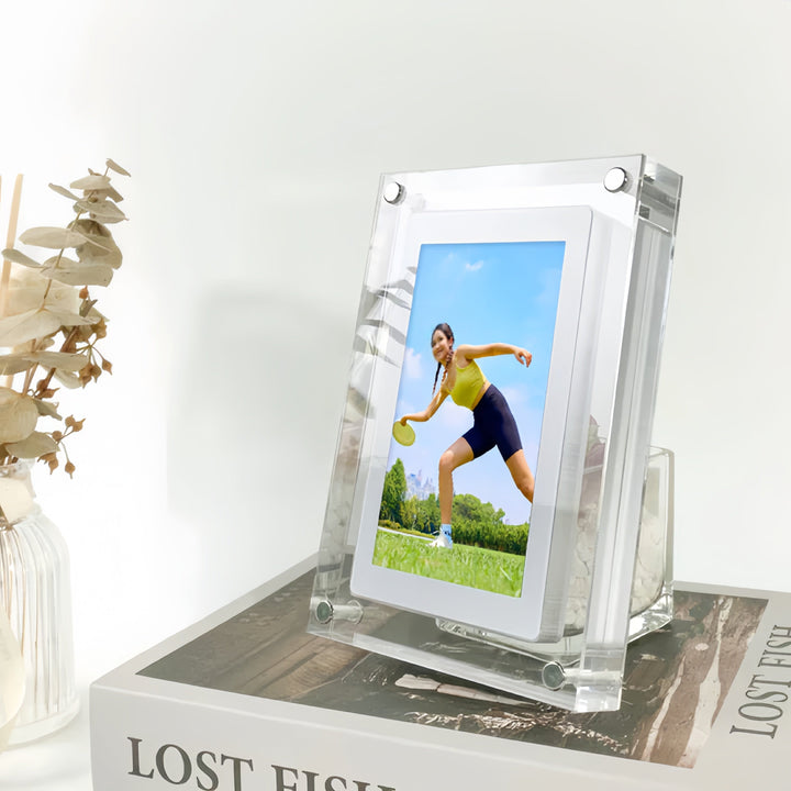 18 cm HD Digital Photo Frame Rechargeable Stereo Speakers 5