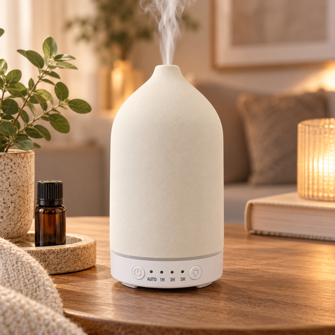 Ultrasonic Aroma Diffuser 100 ml LED Timer Quiet 26dB 1