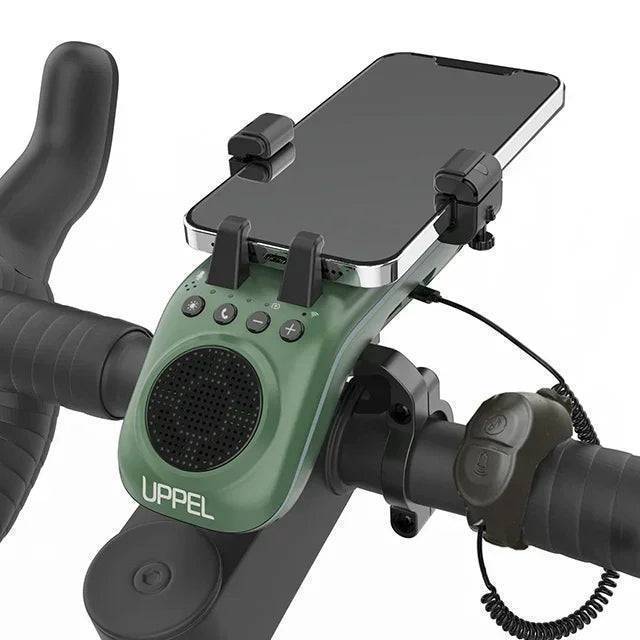 10-in-1 Bike Light with Bluetooth Speaker | 5000mAh Power Bank, Phone Mount & Bell | Front Light for Safe Night Riding