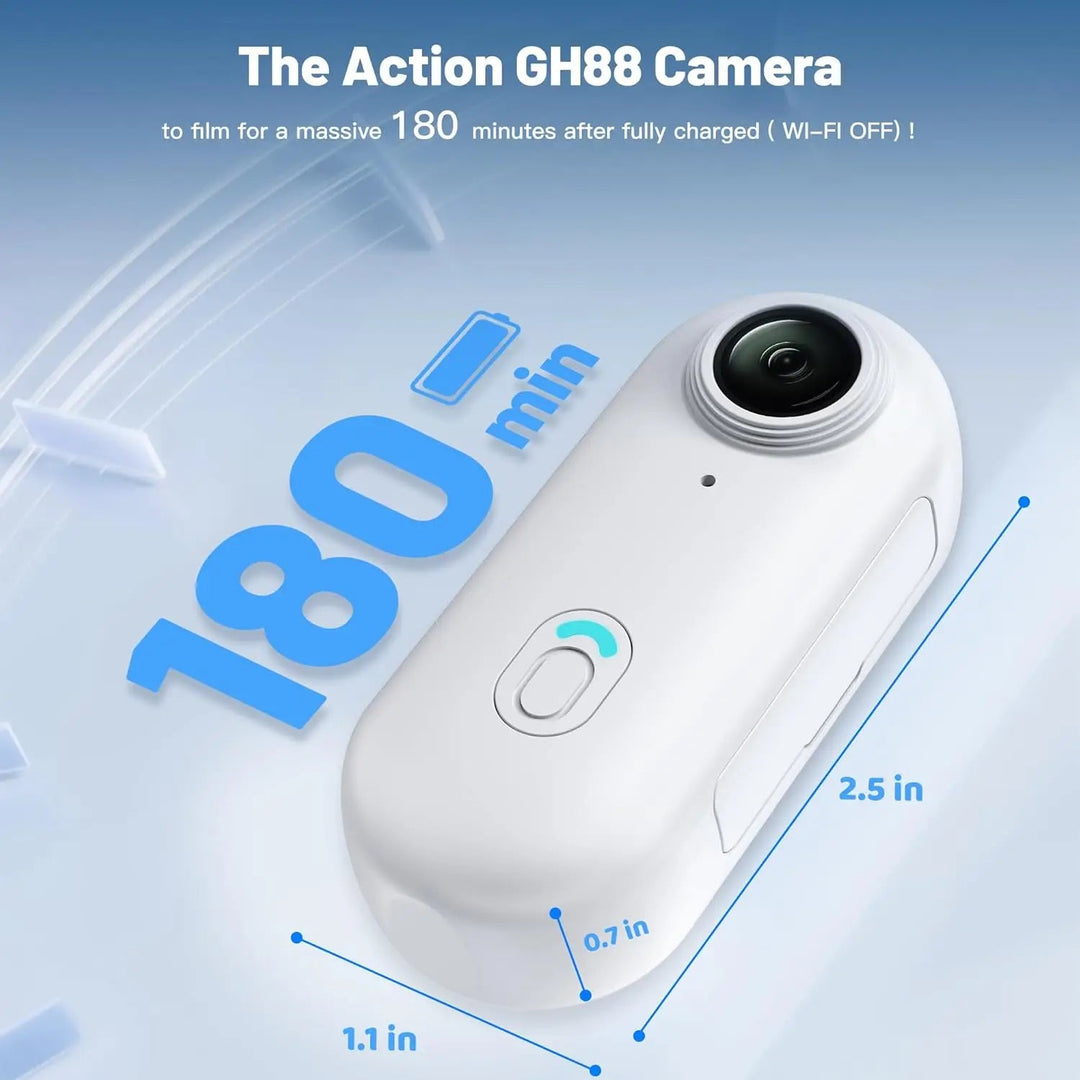 1080P Mini Action Camera | WiFi | Hands-Free Mount | Kids Sports &amp; Outdoor | Pocket Size