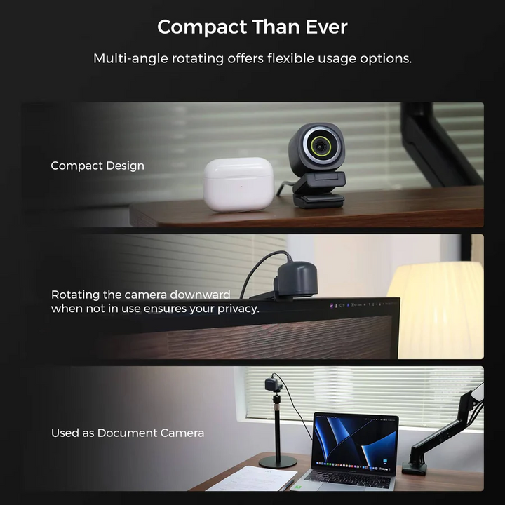 1080p 60fps Webcam Autofocus Noise-Canceling Mic USB