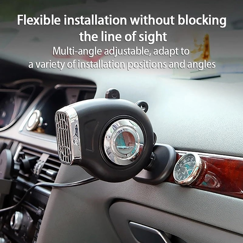 12V Car Heater | 360° Rotating Bracket, Dual Heat & Cool Modes | Fast Windscreen Defrost, Defog & Demist for Winter Driving