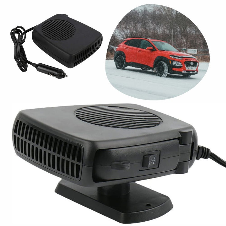12V Car Heater Fan | 150W/300W Ceramic Heating Element | Fast Windscreen Defrost, Demisting &amp; Warm Air Blower for Cars
