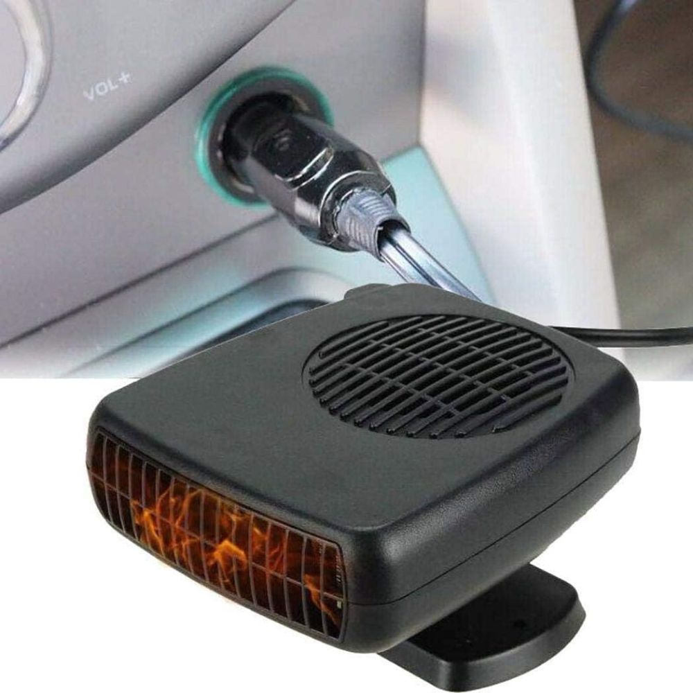 12V Car Heater Fan | 150W/300W Ceramic Heating Element | Fast Windscreen Defrost, Demisting &amp; Warm Air Blower for Cars