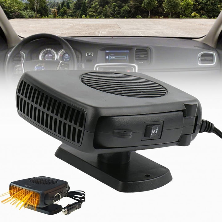 12V Car Heater Fan | 150W/300W Ceramic Heating Element | Fast Windscreen Defrost, Demisting &amp; Warm Air Blower for Cars