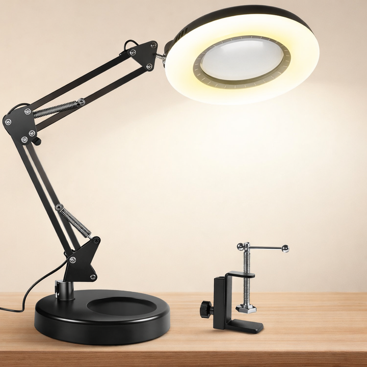 12X Magnifying Glass | Swing Arm With A Lit Ring Lens