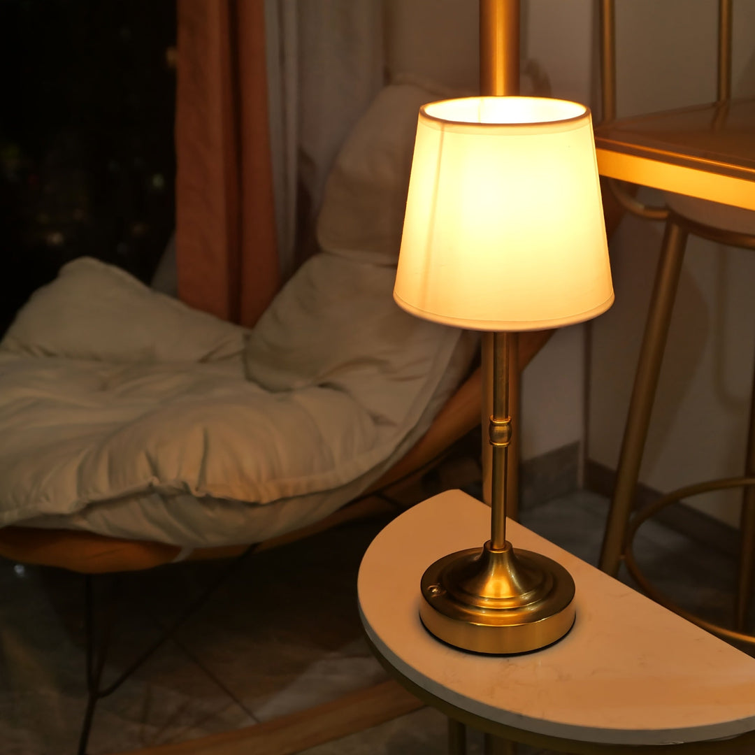 Cordless Table Lamp Brushed Metal | Touch Dimmable, USB Rechargeable | Soft Ambient Glow for Bedside &amp; Living Spaces 8