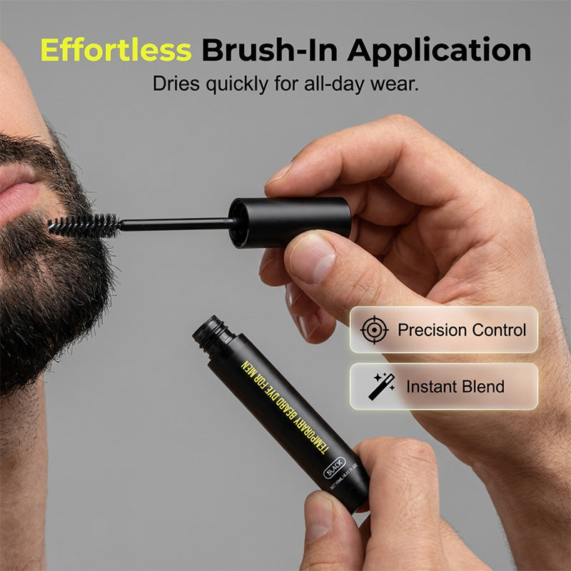 Mens Beard Eyebrow Colour Enhancer Grey Coverage Gel 12 ml 8