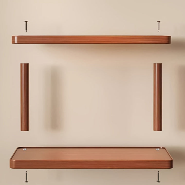 2-Tier Countertop Display Rack | Lipped Shelves On Posts