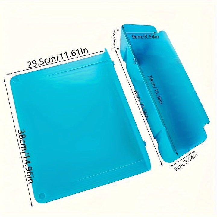 2-in-1 Chopping Board | Fold-Down Catch Tray, Counter Lip