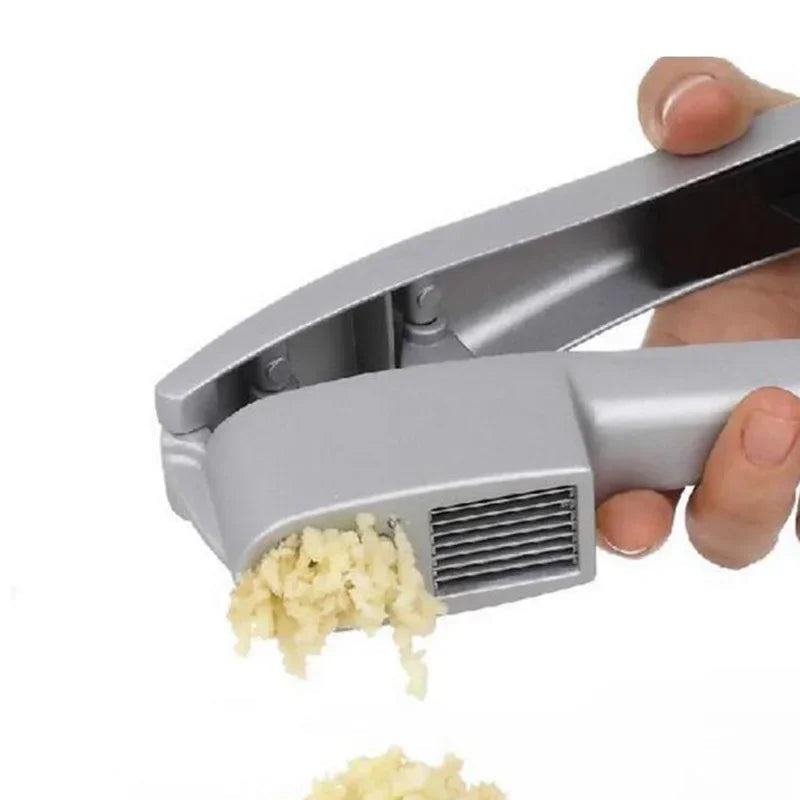 2-in-1 Garlic Press And Slicer | Squeeze Handle And Wide Jaw
