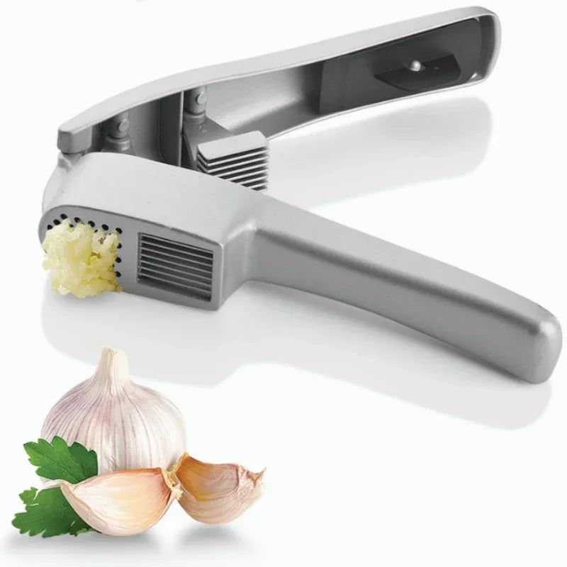 2-in-1 Garlic Press And Slicer | Squeeze Handle And Wide Jaw