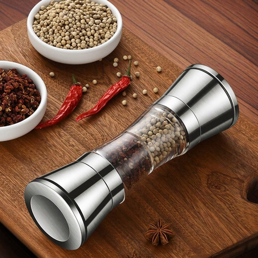 2-in-1 Spice Mill | Two Chambers With Adjustable Grinders
