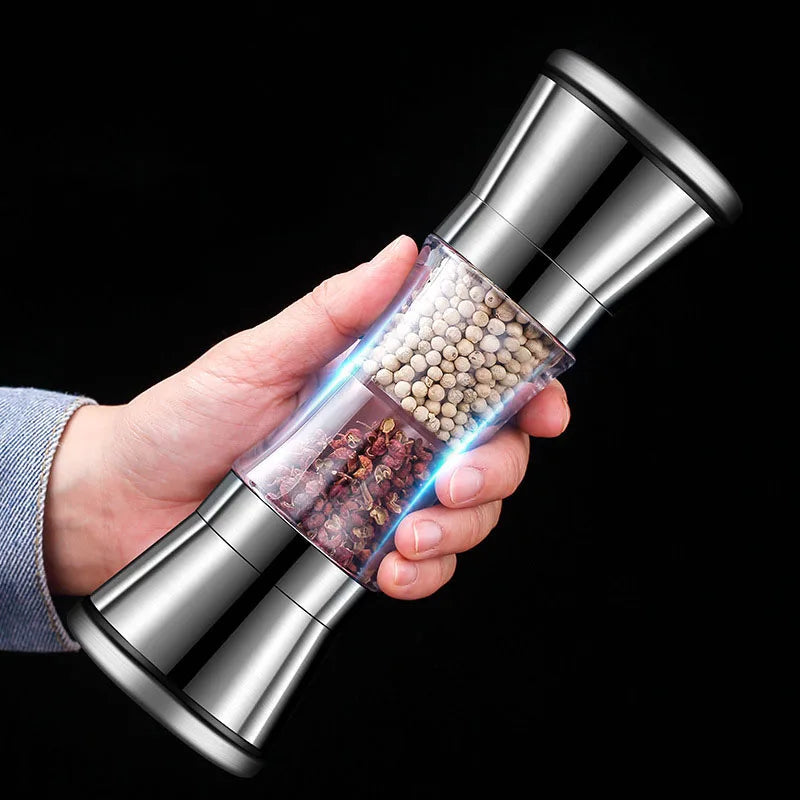 2-in-1 Spice Mill | Two Chambers With Adjustable Grinders