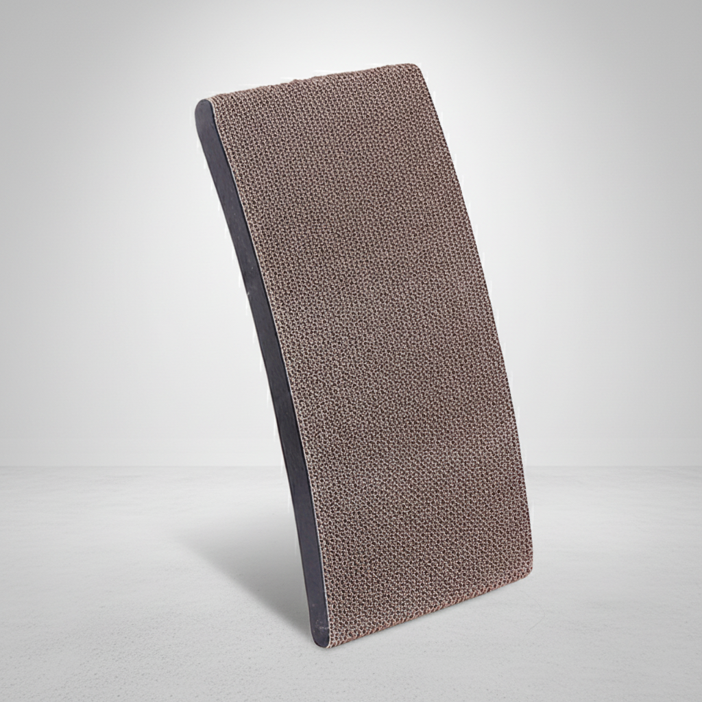 Curved Cat Scratcher Wood Frame | Ergonomic Lounge &amp; Scratching Board | Replaceable Pad Protects Furniture &amp; Reduces Clawing 5