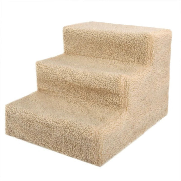 3 Step Portable Dog Stairs Lightweight Detachable Cover