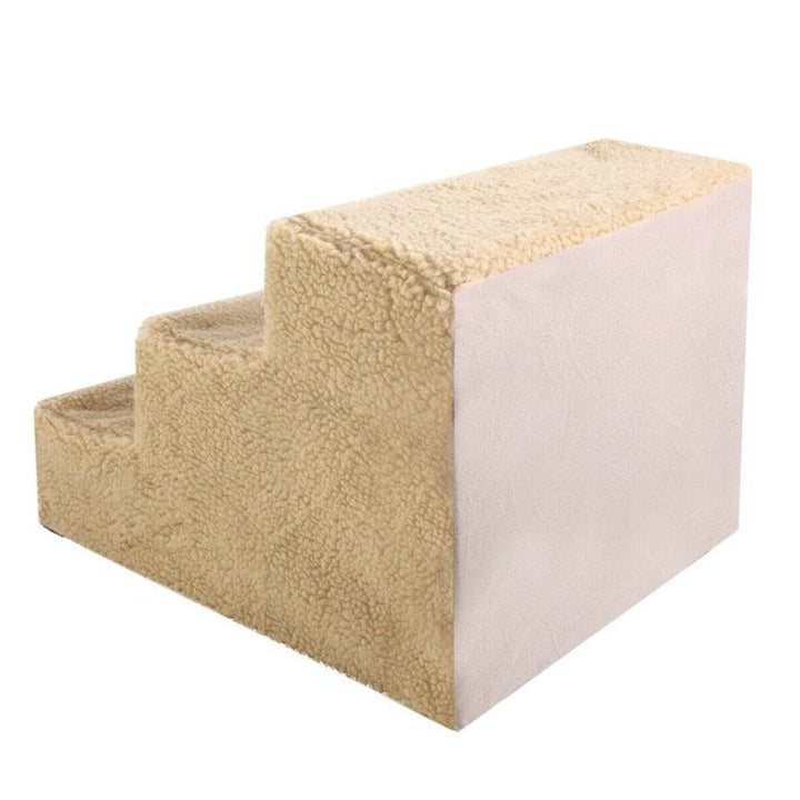 3 Step Portable Dog Stairs Lightweight Detachable Cover