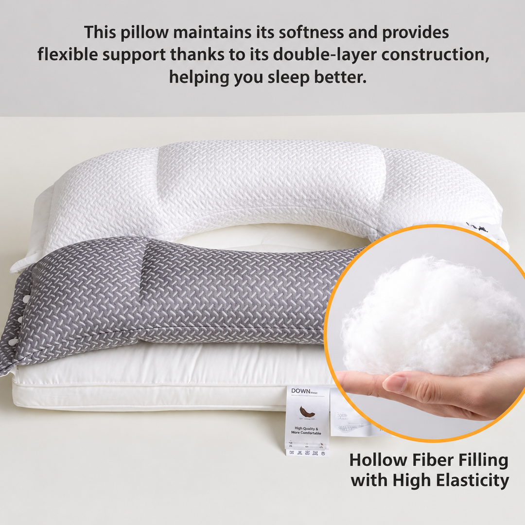 3-in-1 Neck Pillow | Ergonomic Support for Back and Side Sleepers | Breathable Comfort for Restful Sleep