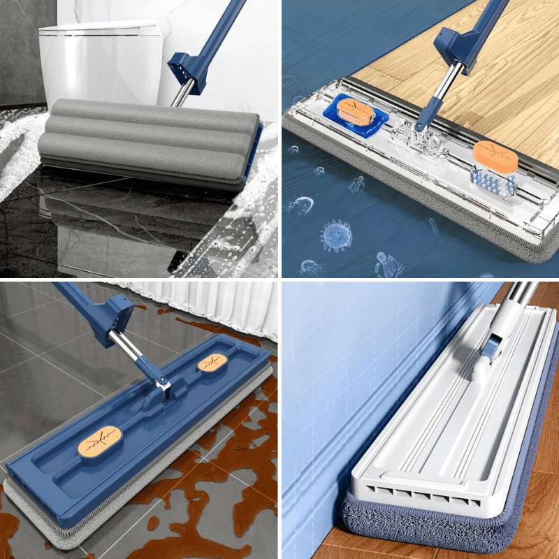 360 Spin Mop Microfiber Head Stainless Steel with Effortless Wringing