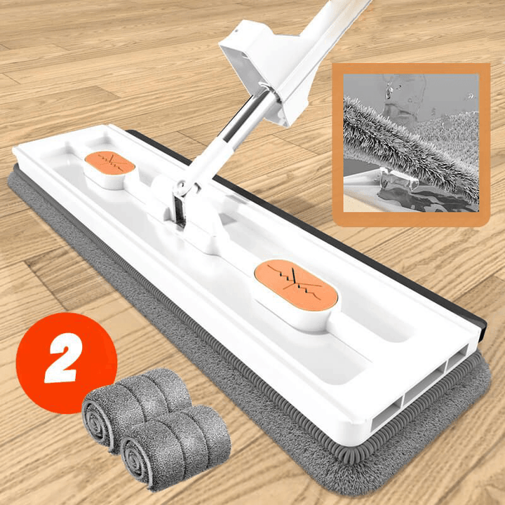 360 Spin Mop Microfiber Head Stainless Steel with Effortless Wringing
