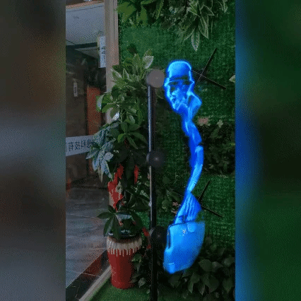 3D Hologram LED Fan Projector | 224 LED Beads for Sharp Holographic Effects | Wi-Fi App Control &amp; Wall or Tripod Mount