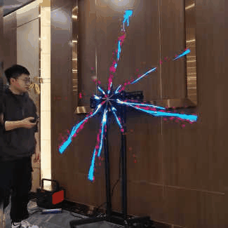 3D Hologram LED Fan Projector | 224 LED Beads for Sharp Holographic Effects | Wi-Fi App Control &amp; Wall or Tripod Mount
