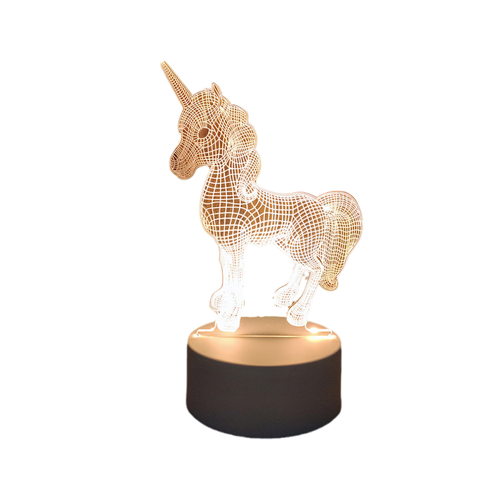 3D LED Night Lamp | Etched Panel With Three Light Tones