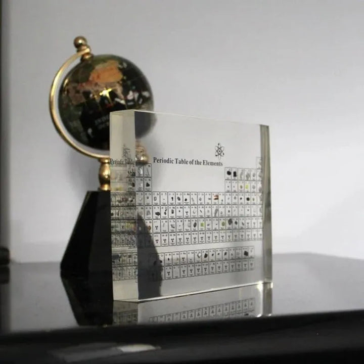 3D Periodic Table | Clear Block With Element Samples