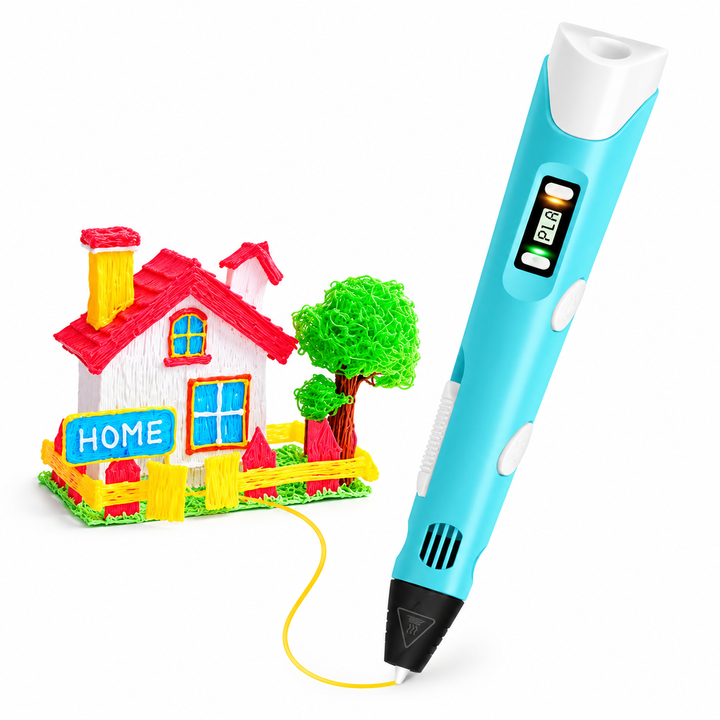 3D Printing Pen for Kids | Adjustable Temperature &amp; Speed Control | Non-Toxic PLA Filament Starter Kit, Safe for Ages 3+