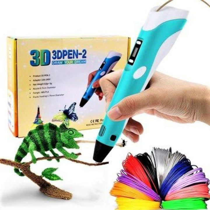 3D Printing Pen for Kids &amp; Adults | Adjustable Temperature &amp; Speed Control | 50m Eco-Friendly PLA Filament Included