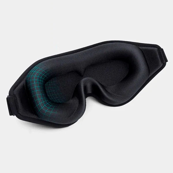 3D Sleep Mask Memory Foam | Contoured, Breathable &amp; Adjustable Strap | Blocks Light, No Eye Pressure for Deep Sleep