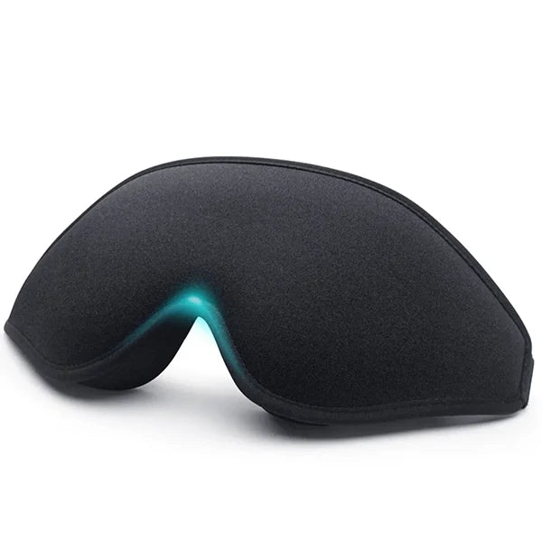 3D Sleep Mask Memory Foam | Contoured, Breathable &amp; Adjustable Strap | Blocks Light, No Eye Pressure for Deep Sleep