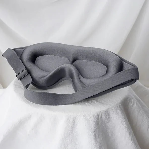 3D Sleep Mask Memory Foam | Contoured, Breathable & Adjustable Strap | Blocks Light, No Eye Pressure for Deep Sleep