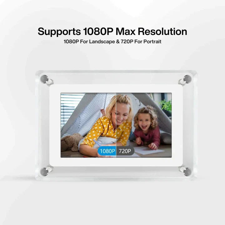 18 cm HD Digital Photo Frame Rechargeable Stereo Speakers 6
