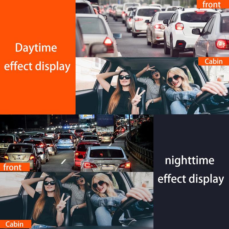 4-Channel Dashboard Camera 1080p | Front, Rear, Left and Right Views | Night Vision, G-Sensor &amp; 64GB SD Card Included
