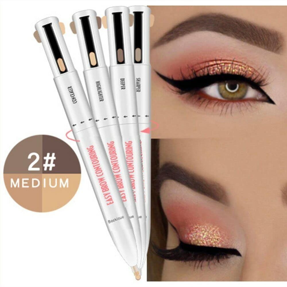 4-in-1 Eyebrow Pen | Shapes, Fills, Conceals &amp; Highlights Brows | Waterproof, Smudge-Proof, Long-Lasting All-Day Wear