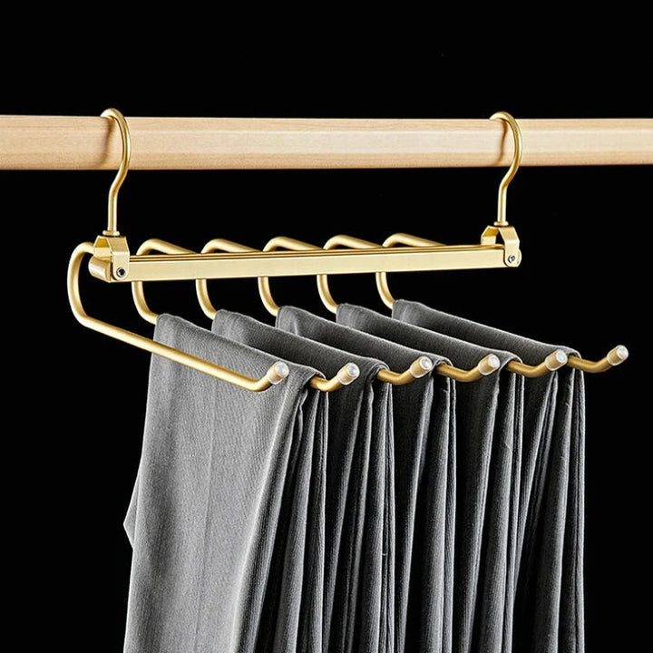 6-Tier Pants Hanger Organizer | Six Arms That Swing Out