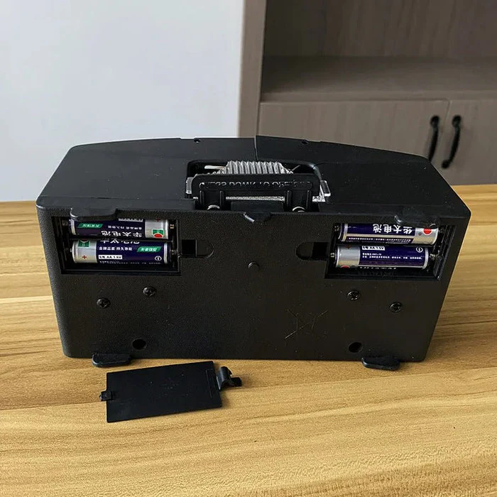 Automatic Playing Card Shuffler in 2 Deck 4 Deck and 6 Deck Sizes with Two Power Options