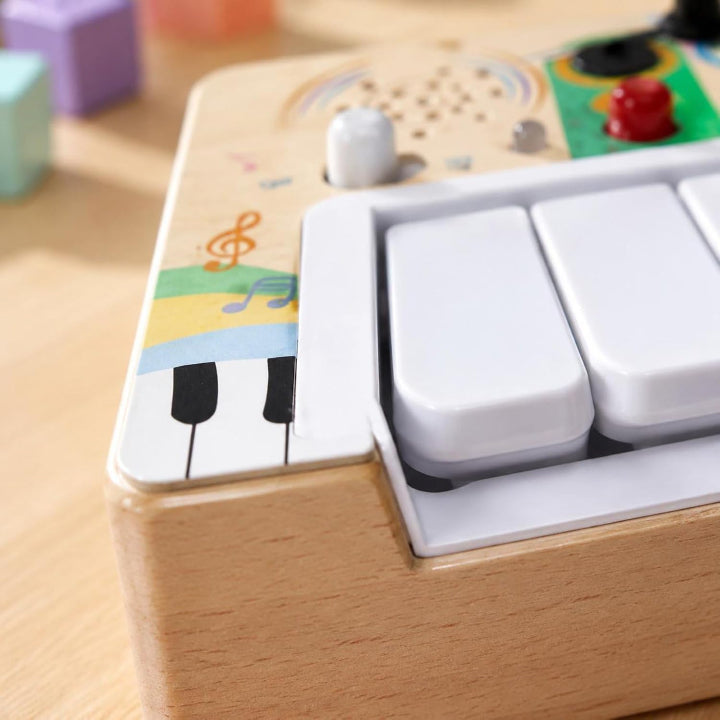 Baby Piano Activity Board 8 Keys Light Sound Animal Toy 6