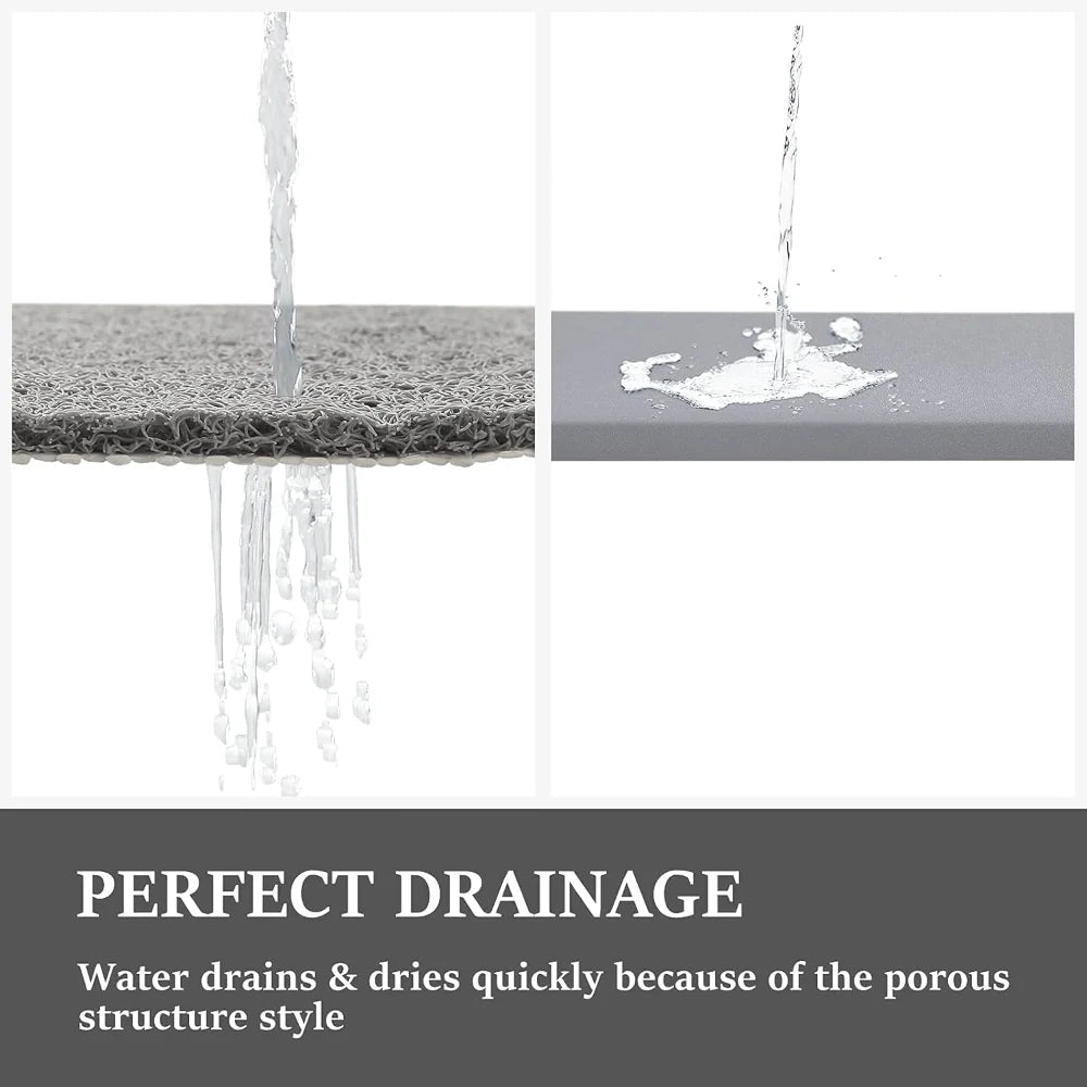 Non Slip Shower Bath Mat Quick Dry Water-Permeable Rug 9