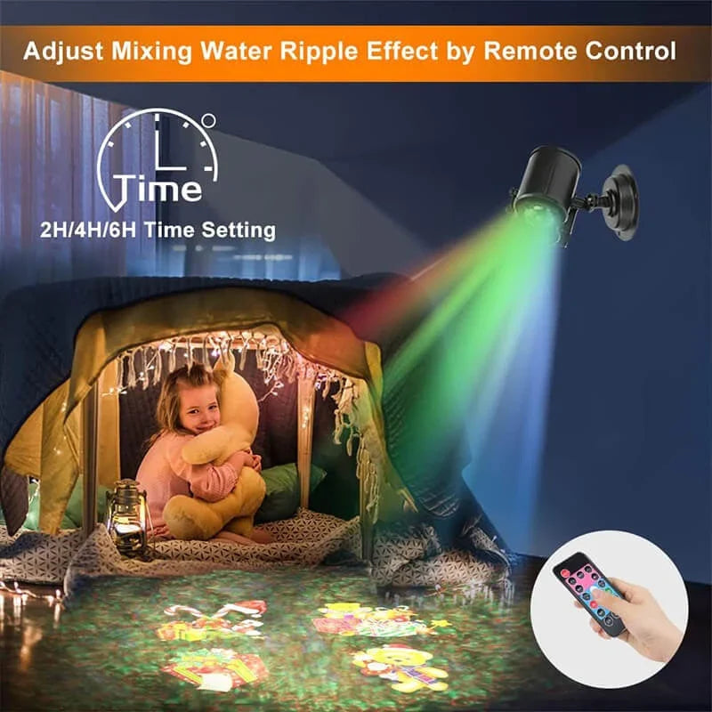 LED Festive Projector Light 16 Patterns Weatherproof 7