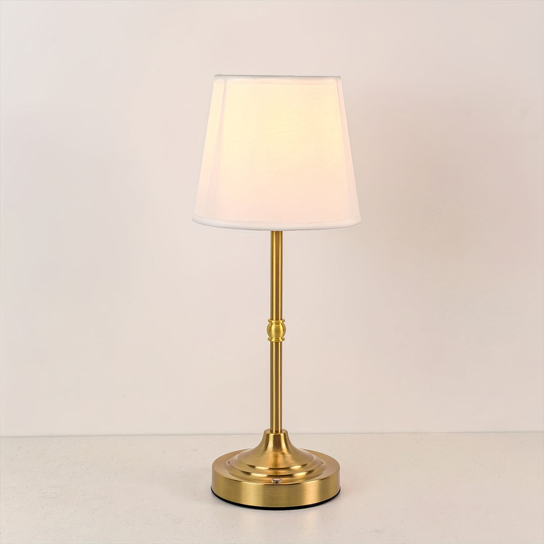 Cordless Table Lamp Brushed Metal | Touch Dimmable, USB Rechargeable | Soft Ambient Glow for Bedside &amp; Living Spaces 4