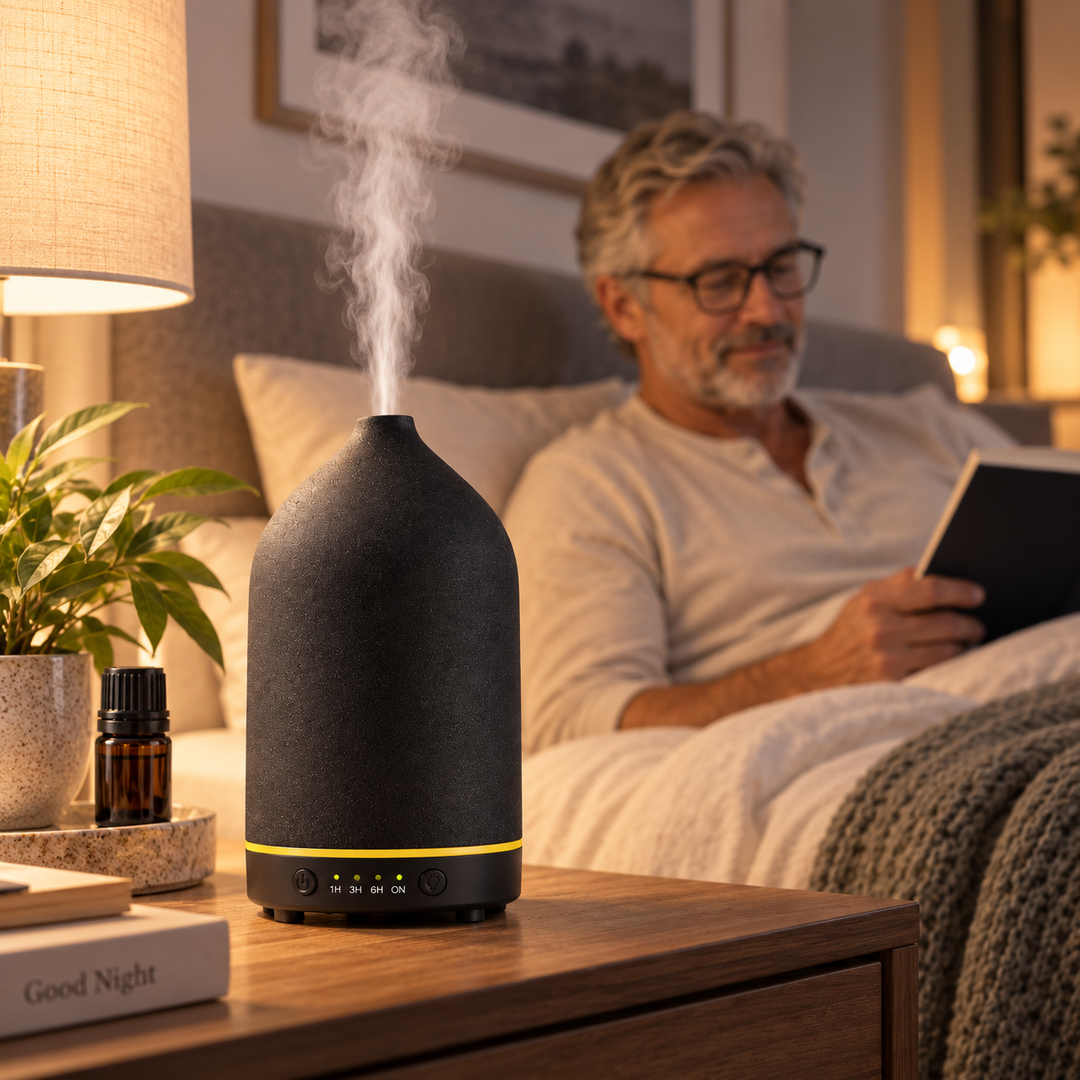 Ultrasonic Aroma Diffuser 100 ml LED Timer Quiet 26dB 5