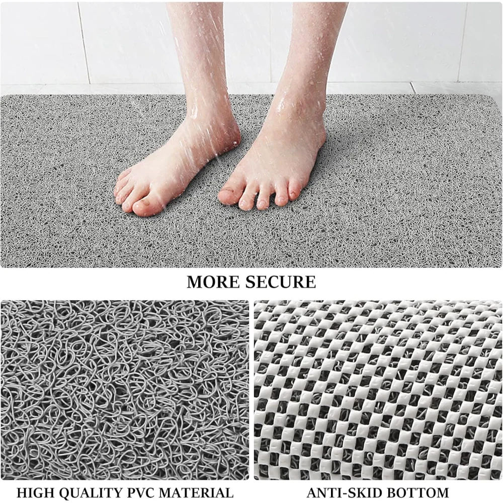 Non Slip Shower Bath Mat Quick Dry Water-Permeable Rug 8