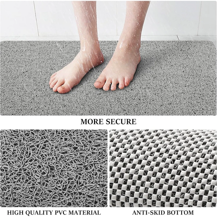 Non Slip Shower Bath Mat Quick Dry Water-Permeable Rug 8