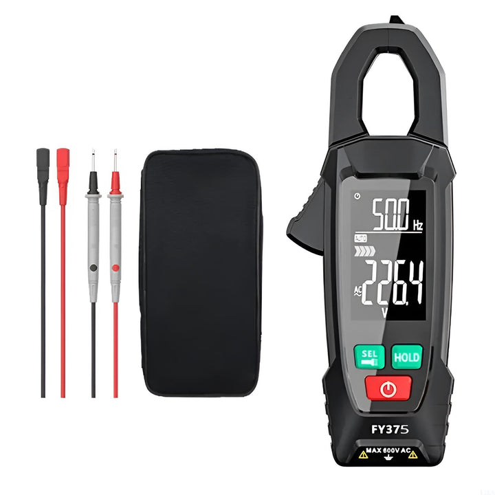 AC DC Clamp Meter | True RMS Auto-Ranging with NCV Detection | 600V Voltage &amp; 200A Current Tester with Continuity
