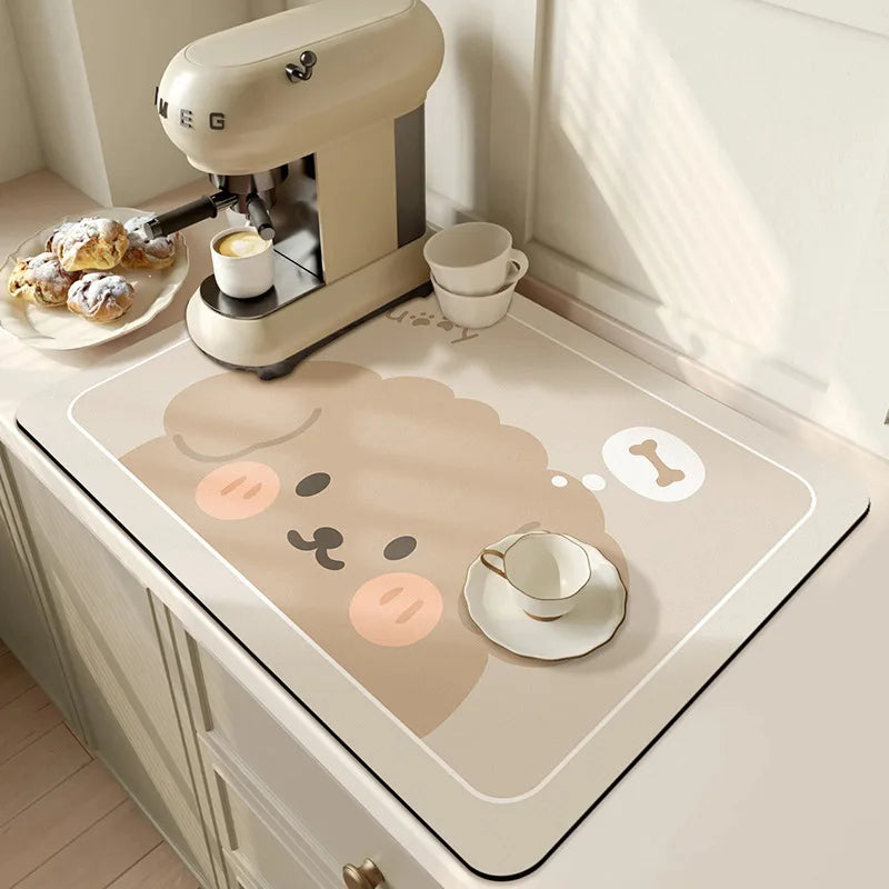 Absorbent Kitchen Mat | Grip Backing With A Bound Edge