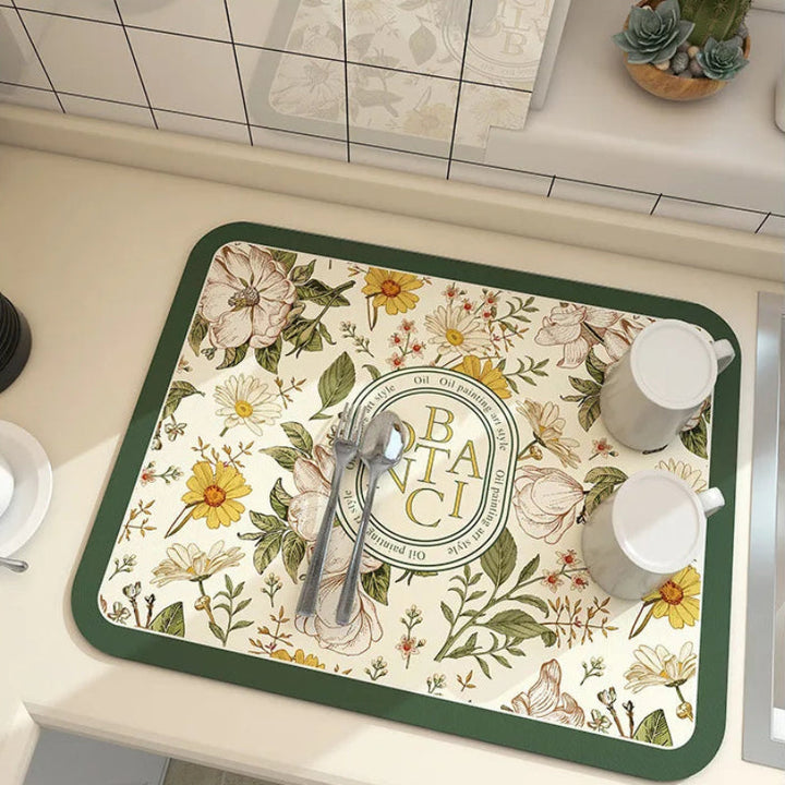 Absorbent Kitchen Mat | Grip Backing With A Bound Edge