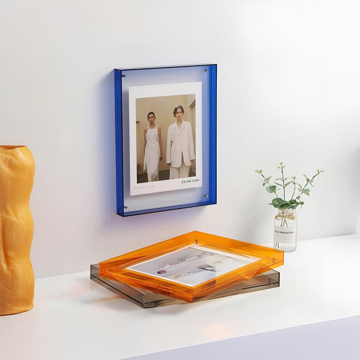 Acrylic Picture Frame | Float Mount With Fluorescent Edges