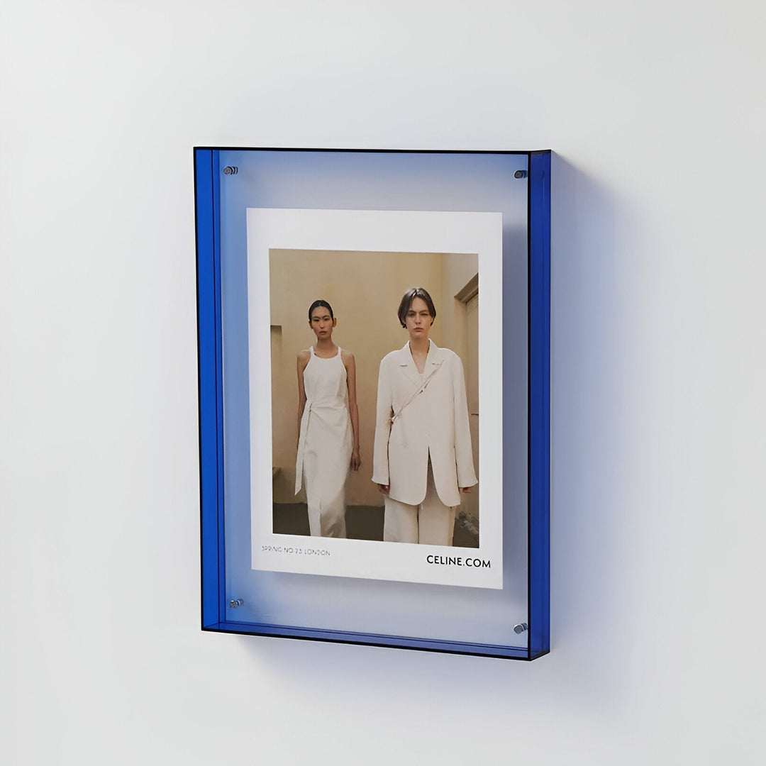 Acrylic Picture Frame | Float Mount With Fluorescent Edges